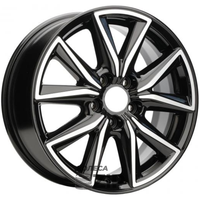 колесные диски Khomen KHW 1706 7x17 5*114.3 ET45 DIA60.1 BKF Литой