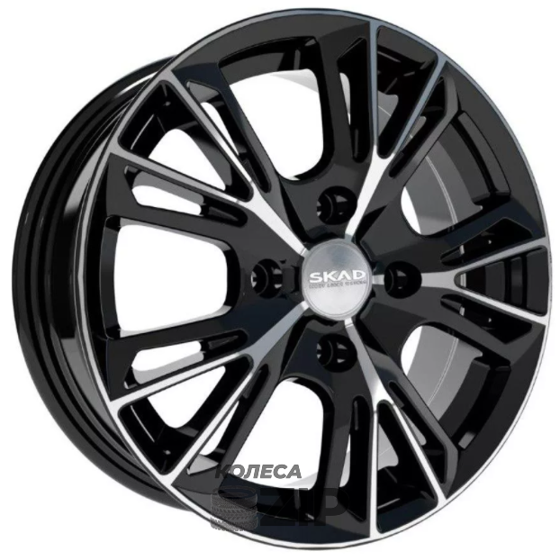 колесные диски Скад Монреаль 6x15 4*100 ET48 DIA54.1 Алмаз Литой