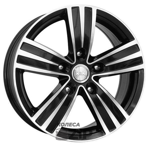 колесные диски K&K да Винчи 7x16 5*130 ET43 DIA84.1 Алмаз черный Литой