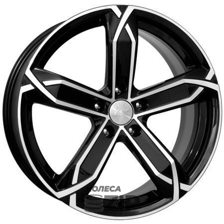 колесные диски K&K X-fighter 8x19 5*105 ET35 DIA56.6 Алмаз черный Литой