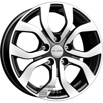 колесные диски K&K КС704 6.5x16 5*114.3 ET45 DIA60.1 Алмаз черный Литой