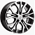 колесные диски Khomen KHW 1608 6.5x16 5*114.3 ET45 DIA54.1 Black-FP Литой